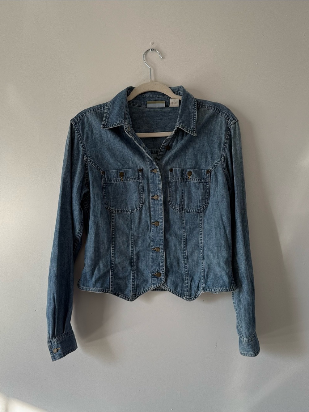 Vintage Liz Claiborne Denim Western Shirt Jacket | Coastal Cowgirl Y2K